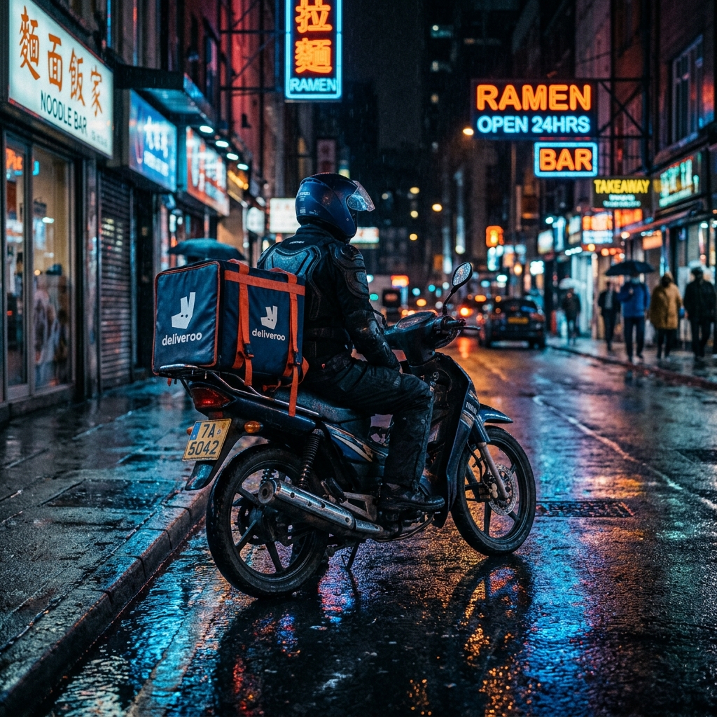 Motoboy parado